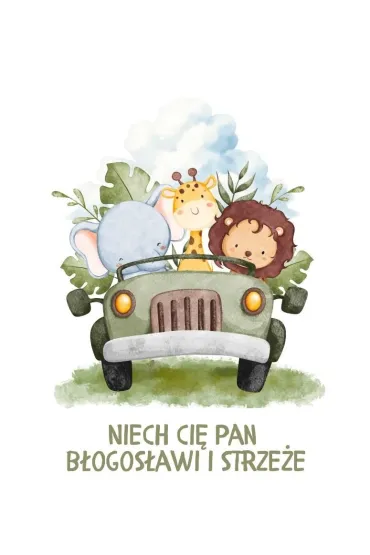 Karnet - Niech ci� b�ogos�awi - zwierz�tka