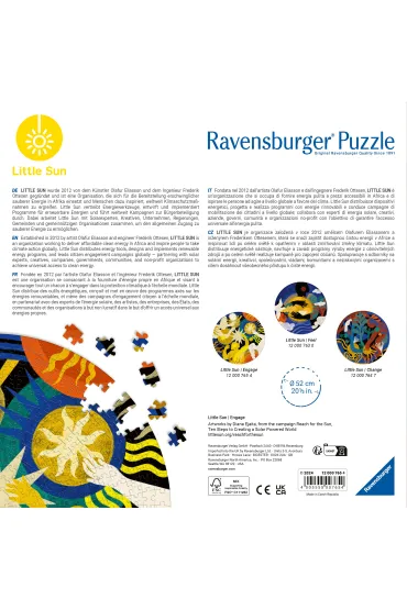 Puzzle 500 el. 2D Ma�e s�o�ce. Zaanga�owanie Ravensburger