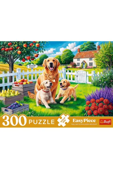 Puzzle 300 el. EasyPiece - Pieski na wsi Trefl