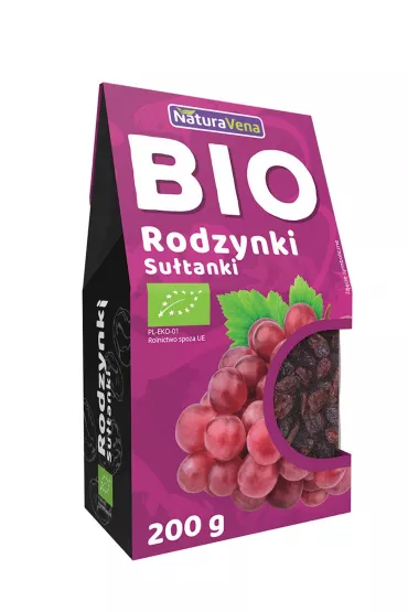 NaturaVena Rodzynki su�tanki 200 g Bio