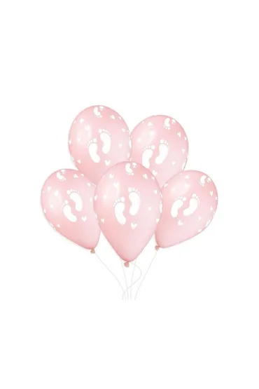 Balony Gemar st�pki dzieci�ce pudrowe r�owe 50 szt.