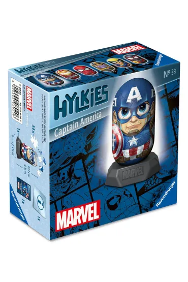 Puzzle 54 el. 3D Hylkies: Captain America Ravensburger