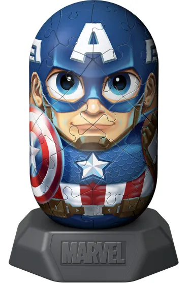 Puzzle 54 el. 3D Hylkies: Captain America Ravensburger