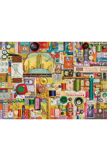 Puzzle 1000 el. Akcesoria do szycia Cobble Hill - Shelley  Davies