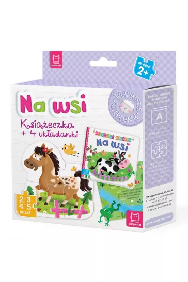 Na wsi. Ksi��eczka i cztery uk�adanki. Puzzle dla malucha