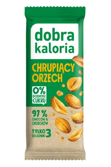 Dobra Kaloria Baton owocowy chrupi�cy orzech Zestaw 4 x 35 g