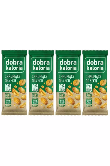 Dobra Kaloria Baton owocowy chrupi�cy orzech Zestaw 4 x 35 g