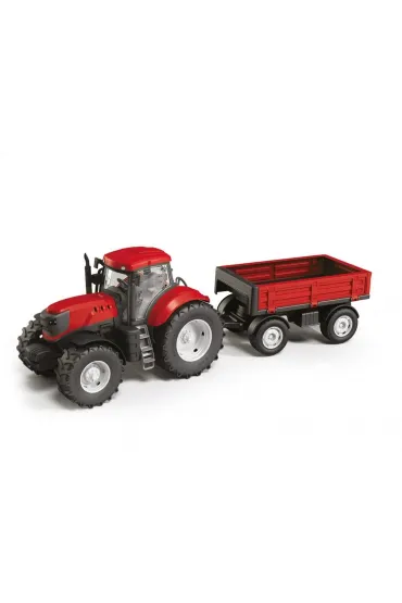 Traktor Adriatic z przyczep� czerwony Baczek