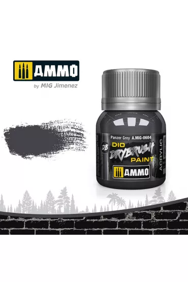 Ammo: DIO Drybrush - Panzer Grey 40 ml