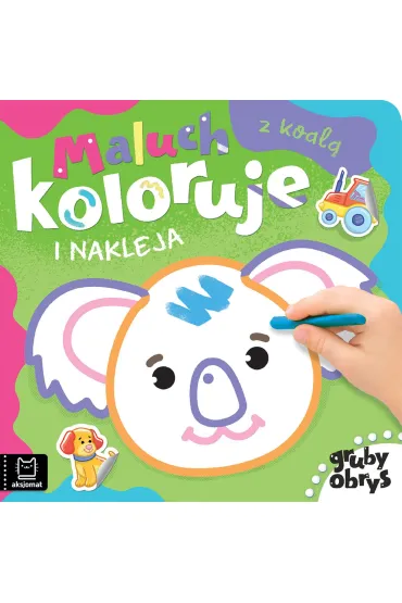 MALUCH KOLORUJE I NAKLEJA Z KOAL�. GRUBY OBRYS