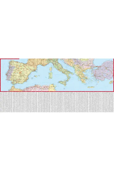 Europa laminowana mapa samochodowa 1:4 000 000