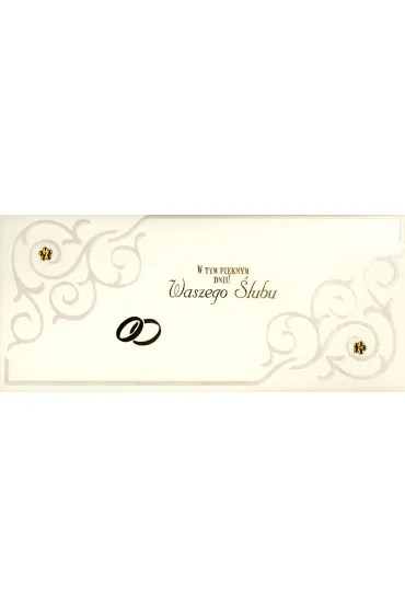 Jean Marc Karnet �lub, doklejane kwiaty 9,5x27cm 2148 MIX
