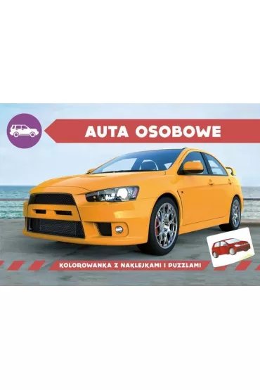Auta osobowe. Kolorowanka z naklejkami - Agnieszka Kochanowska Sabljak