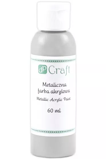 Dalprint Farba akrylowa metaliczna silver 60 ml