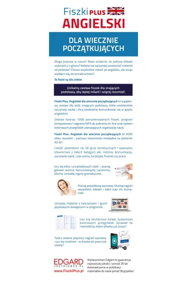 Fiszki plus. Angielski dla wiecznie pocz�tkuj�cych. Poziom A2-B1