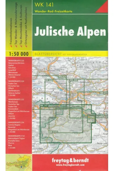 Alpy julijskie mapa 1:50 000