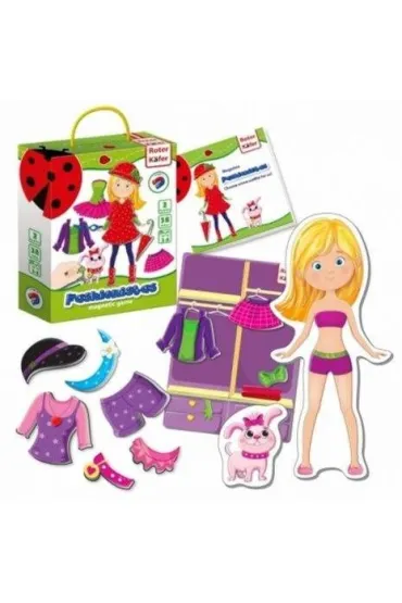 Puzzle Gra magnetyczna - Fashionistas Roter Kafer