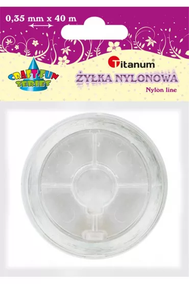 Titanum �y�ka nylonowa przezroczysta 0,35mm, 40m