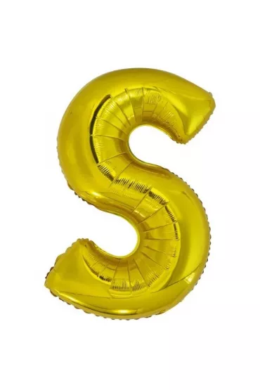 Amscan Balon foliowy litera S z�ota 55x86cm