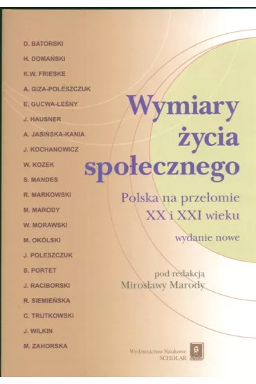 Wymiary �ycia spo�ecznego - Miros�awa Marody