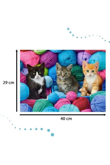 Puzzle 300 el. Kittens in Yarn Store Castorland