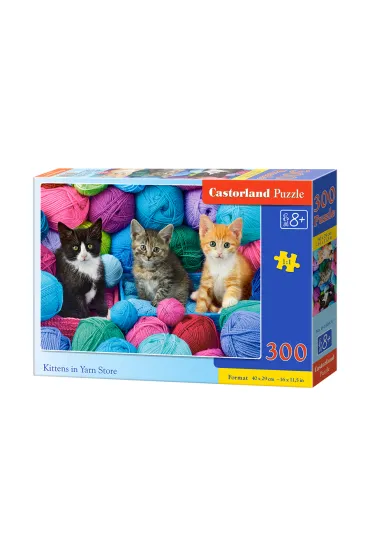 Puzzle 300 el. Kittens in Yarn Store Castorland