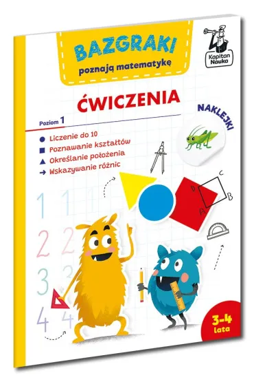 Bazgraki poznaj� matematyk�. �wiczenia. Poziom 1. Kapitan Nauka - Leszek  Rogala