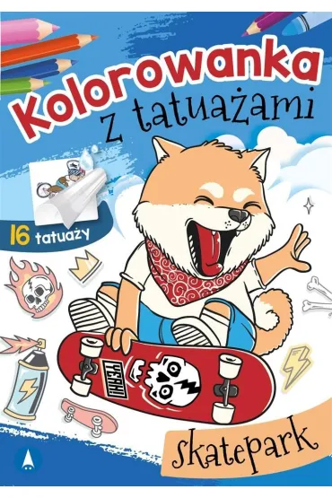 Kolorowanka z tatua�ami. Skatepark