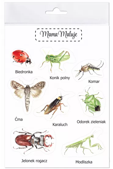 Mama Maluje Naklejki du�e Owady 1