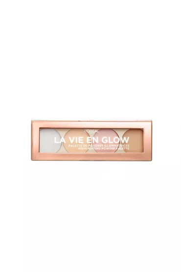 LOreal Paris La Vie En Glow Highlighting Powder Palette paleta roz�wietlaczy 01 Eclat Dore 5 g