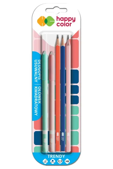 Staedtler D�ugopisy usuwalne TRENDY 2 sztuki + 3 o��wki kwadratowe