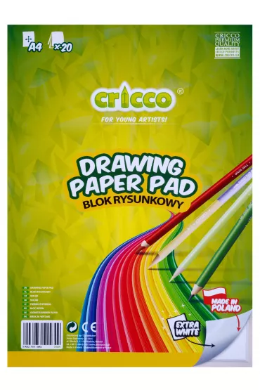 Cricco Blok rysunkowy A4 bia�y 20 kartek