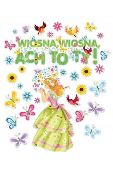 LearnHow Dekoracje okienne - Pani Wiosna 32el