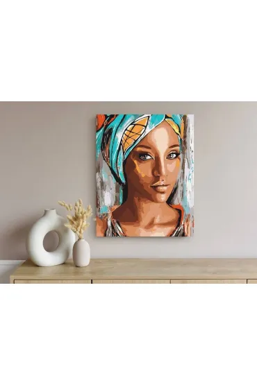 Artea Malowanie po numerach - Afryka�ska kobieta 40x50cm
