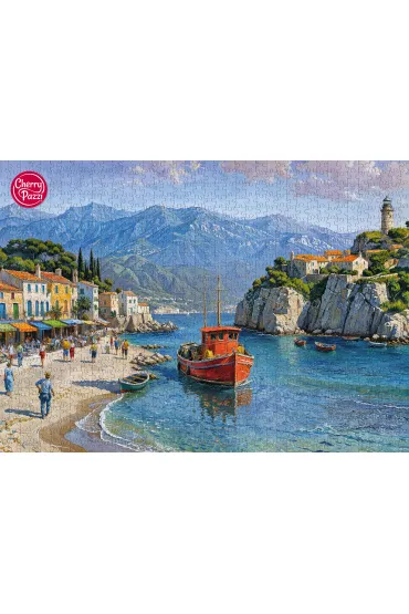 Puzzle 1000 el. Seaside Village CherryPazzi
