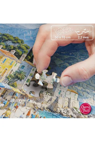 Puzzle 1000 el. Seaside Village CherryPazzi