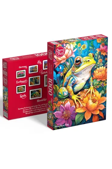 Puzzle 1000 el. Flower Power Frog CherryPazzi