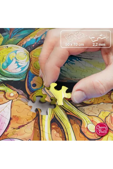Puzzle 1000 el. Flower Power Frog CherryPazzi