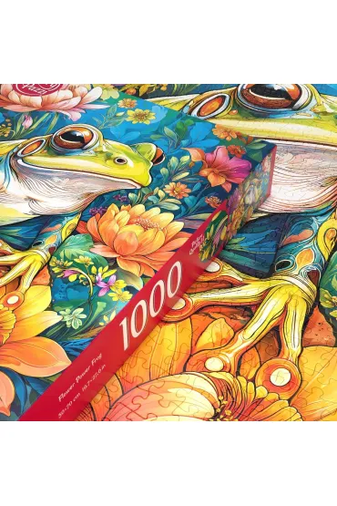 Puzzle 1000 el. Flower Power Frog CherryPazzi