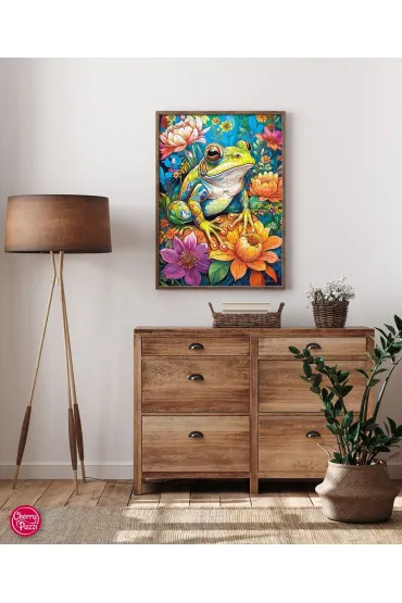 Puzzle 1000 el. Flower Power Frog CherryPazzi