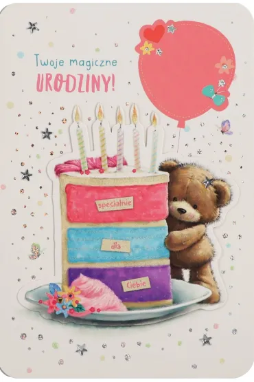 Karnet okazjonalny B6 z kopert� Urodziny dziecko PAN DRAGON HM200-2749
