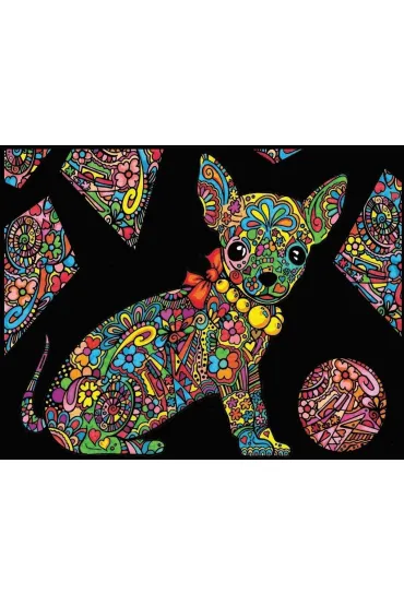 Kolorowanka Welwetowa 47x35 cm Chihuahua