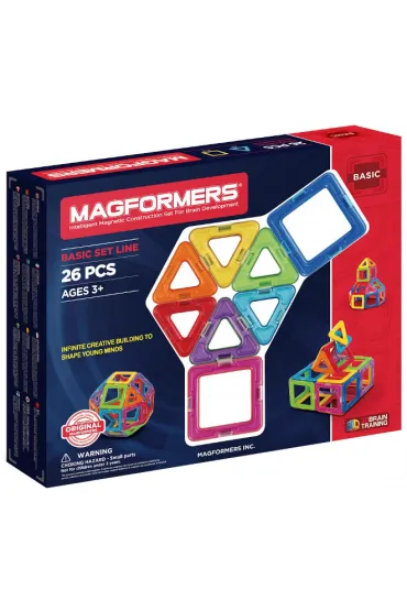 Klocki 26 el. Magformers Basic