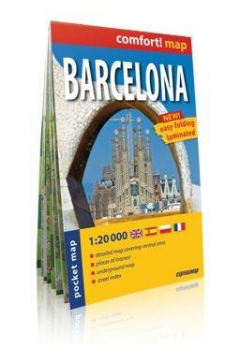 comfort!map Plan miasta Barcelona 1:20 000