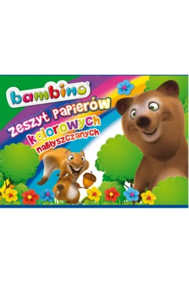 St. Majewski Zeszyt papier�w kolorowych nab�yszczany A4 Bambino