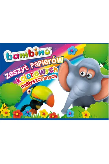 St. Majewski Zeszyt papier�w kolorowych nab�yszczany A4 Bambino