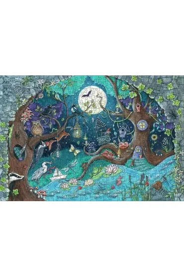 Puzzle drewniane 500 el. Ba�niowy Las Ravensburger
