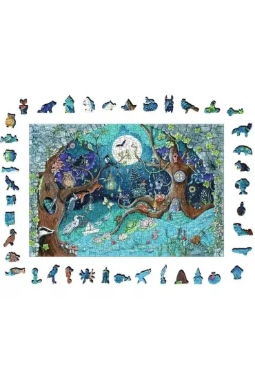 Puzzle drewniane 500 el. Ba�niowy Las Ravensburger