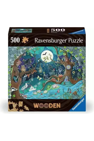 Puzzle drewniane 500 el. Ba�niowy Las Ravensburger