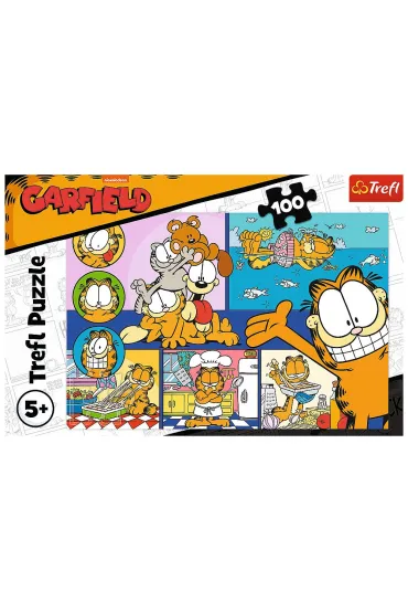 Puzzle 100 el. Leniwy Garfield Trefl